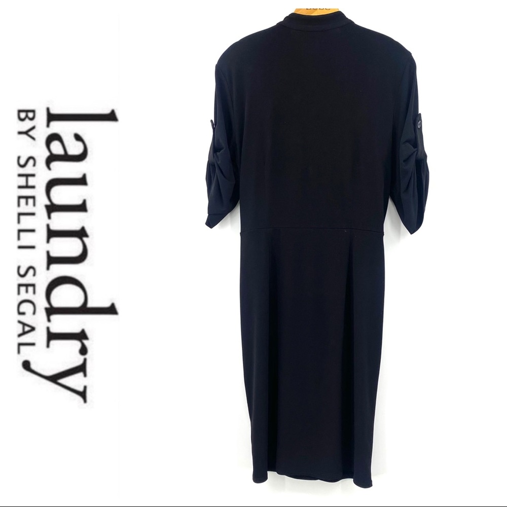 💕SALE💕 Laundy by Shelli Segal Black Dress - Picture 3 of 9